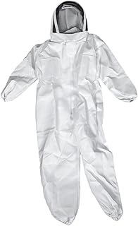 Abaodam Fato De Apicultura Jaqueta De Apicultura Roupa Branca Jaqueta De Apicultor Capuz Chapéu De Apicultor Beesuite Conveniente Jaqueta De Abelha Terno De Abelha Para Apicultura