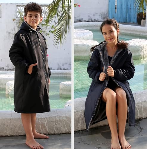Image of Adoretex Unisex Adult & Youth Faux Fur Lining Swim Parka (PK003)