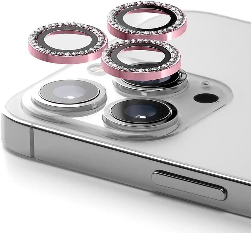 Camera Lens Gem [Easy Application] for iPhone 14 Pro / 14 Pro Max - Sakura Pink