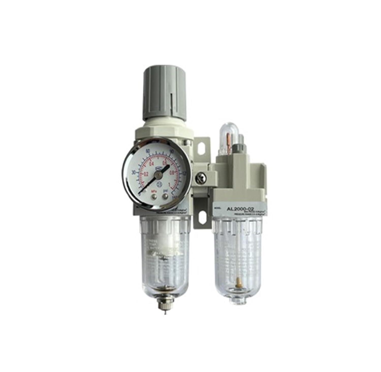 AC2010-02 Compressed air Filter Oil Filter Pressure Regulator steam Trap Pneumatic Water Separator Pressure Automatic Manual Drain(Fiber)