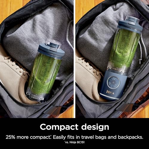 Ninja Blender, Blast Max, Cordless, Personal Blender for Smoothies, Frozen Drinks, Ice Crush, 22 oz. Removable Vessel, Leakproof Lid, BPA-Free, Dishwasher Safe, Auto-iQ Technology, Deep Navy, BC251CNV by Ninja - Image 5