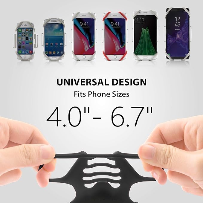 【Kusport】 Running Tie Running Arm Strap Phone Holder is Suitable for Various Smartphones, Phone Size 4-6.7 inches (Black/arm Size 9.8-15.7 inches)