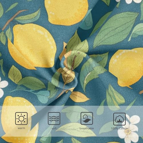 Wusikd Lemons Boys' Underwear Cotton Leaves Flowers Boys Briefs Soft Toddler Underwear 2T3