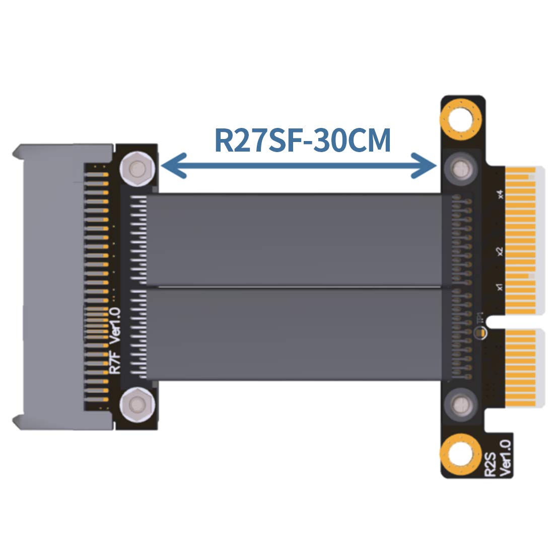R27SF U.2 NVMe SSD to PCI-E 3.0 x4 SFF-8639 NVMe PCIe Extension Data Cable High Rate Transmission 8G/BPS (30cm)