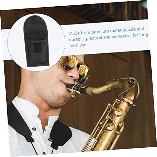 Milisten Small Mouthpiece Bag Professional Flute Head Bag Portable Saxophone Bag Flute Head Storage Pouch Sax Mouthpiece Bag Bag For Mouthpiece Lightweight Mouthpiece Bag Bags Black Major #TOP4