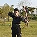 Runzkzy 12 Suction Cup Arrows for Archery Bow, Glass Fiber Sucker Arrow for Youth and Beginner Target Shooting Parctice, Sucker Play Arrows with Rubber Tip for Outdoor Game
