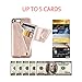 ZVEdeng 6 Wallet Case, 6s Case, 6 Case with Credit Card Holder, 6 Case for Women, Shockproof Cover, Durable and Slim Handbag Purse 4.7inch-Rose Gold