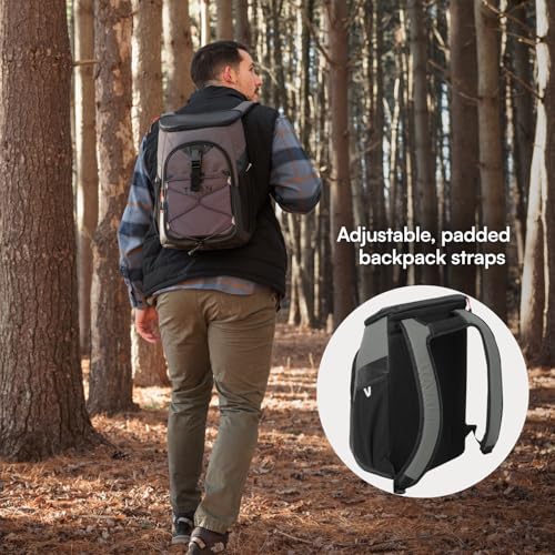 Image of Titan by Arctic Zone 24 Can Backpack Cooler, Leak Proof | Insulated soft sided bag with leak proof lining and adjustable straps, breathable mesh panels, for lunch, picnic, travel