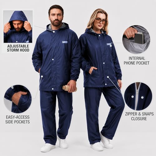 Image of Unisex Seravine Waterproof Reversible Raincoat