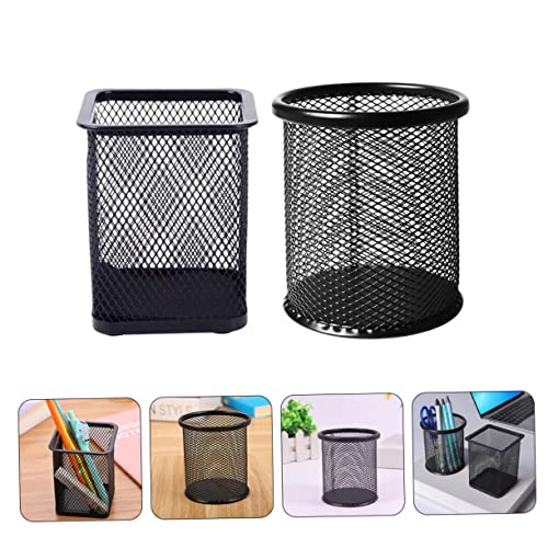 Rangement accessoires de bureau noir DOITOOL antidérapant pour stylos et crayons - 4