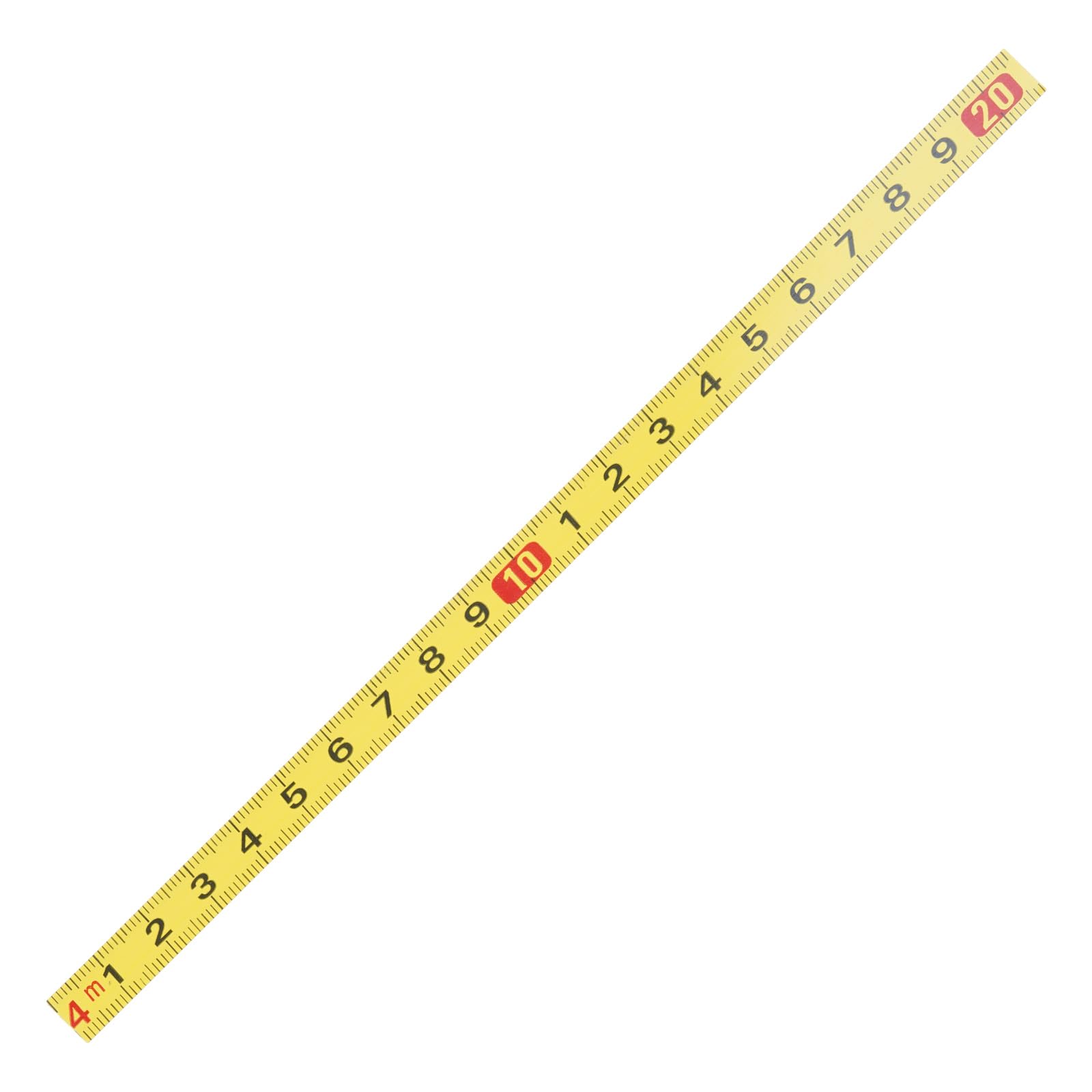 Crffz 20 Cm Yellow Precisions Measuring Tape 10Mm Width Adhesive Backing Tape Measure For Stability In Educational & Environment Measuring Tool