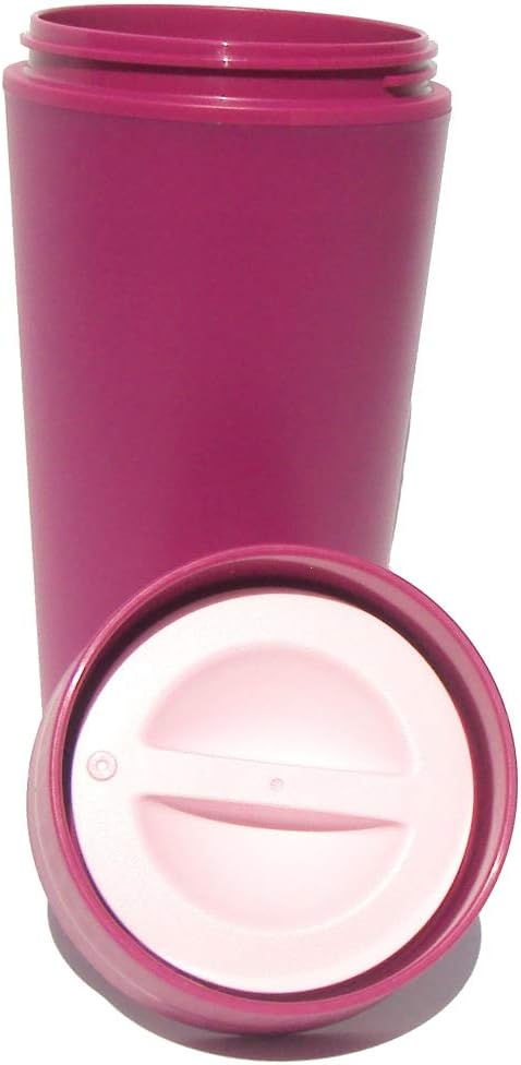 Tupperware Commuter Mug Travel Cup 16 oz Rhubarb Purple