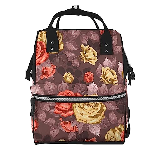 Sac à dos à langer fleuri pour vos sorties en famille et journées de travail