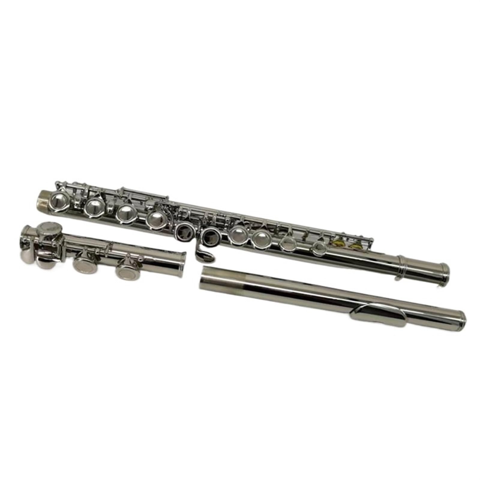 16 Flauto Traverso In Rame Bianco Con Chiave In Do Placcato In Argento A Fori Chiusi Con Chiave In Mi Flauto Diviso Livello Di Prestazioni Professionale Per Principianti