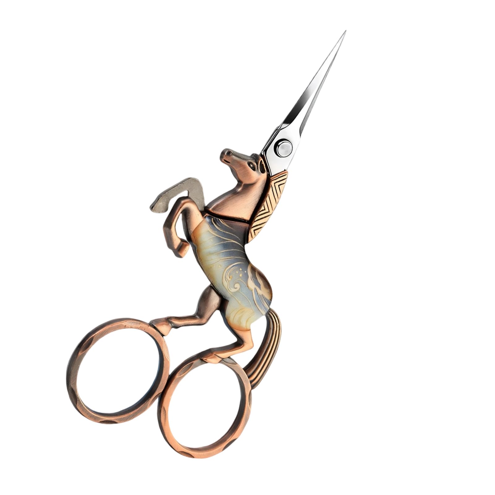 Osniyaw Bronze Antique Embroidery Scissors Rustproof Stainless Steel Scissors Small Sewing Shears Tailoring