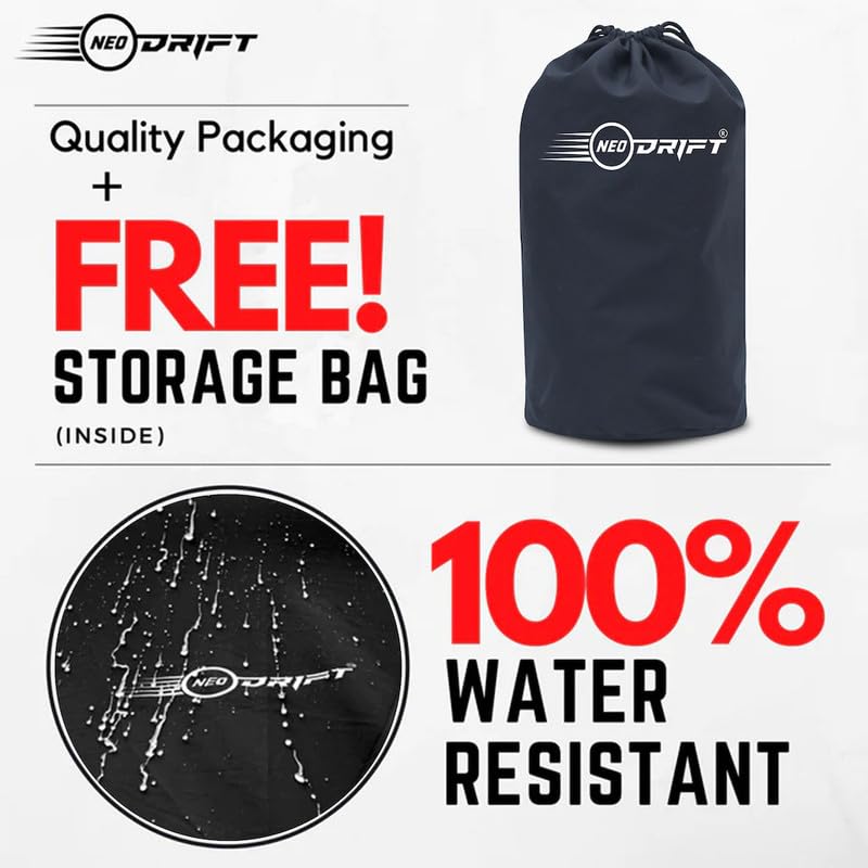 Image of Neodrift 'SuperMax' Bike Cover for Ola Roadster X Plus (All-Weather Motorcycle Protection, Water & UV Resistant, Dustproof, Windproof).