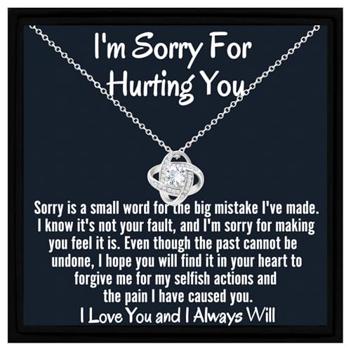 gift Apology Necklace for Partner Wife Girlfriend from Boyfriend/Husband