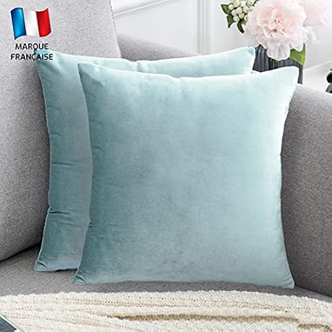 Douceur De Plumes Housse de Coussin Velours Cover