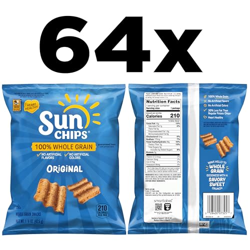 SunChips Original Multigrain Snacks, 1.5 Ounce (Pack of 64) - image 2