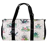 Estas bolsas de gimnasio son de 45 x 23 x 23 cm, sarga + esponja + piel de melocotón, lona resistente al agua, duradera y ligera.