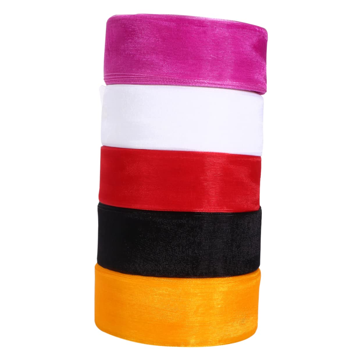 Cake Decor ations 5 Rolls Handmade DIY Transparent Gauze Belt ating Sheer Satin Ribbon Transparent Ribbon Hair Bride Polyester Bouquet Cake Toppers Ribbons