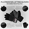 Schiek Sports 530 Platinum Lifting Gloves with Gel Pad - Amara Leather Weightlifting Gloves for Women and Men
