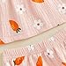 Afunbaby Baby Girl Summer Clothes Heart Print Ruffle Strap Tops Dress Shorts 2 Pcs Princess Fashion Outfit Sets (Pink carrot, 3-6 Months)