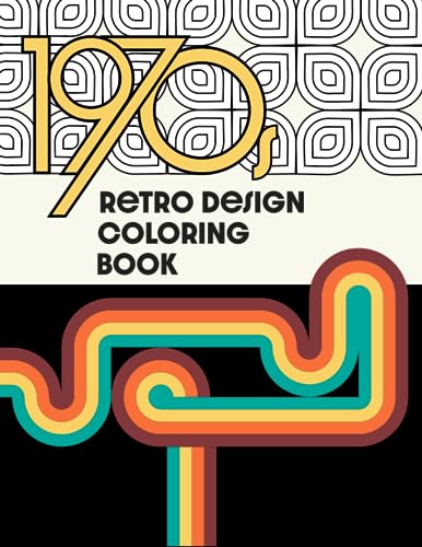 1970's Retro Design Coloring Book image 2