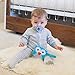 J.L. Childress Pacifier Pal - Pacifier Holder Case and Toy - Plush Binky Holder Toy - Developmental Toy Helps Calm Baby in The Car - Opens with One Hand - Fits 2-3 Binkys - Teal Owl