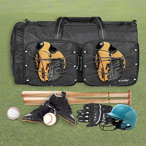 Instellar Baseball Bag, Baseball Catchers Equipment Bag With Shoe Compartment Multi-Pocket, Softball Gear Bag For Baseball Bat Gloves Helmet And Baseball Accessories #TOP5