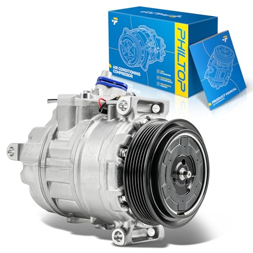 Image of PHILTOP 22305211 Air Conditioner AC Compressor with Clutch for Mercedes-Benz C300 2008-2010,GL450 2008-2010,C350 2008-2009,ML350 2006,R350 2006, 2010 3.5L,ML500 2006,GL550 2009-2010,R500 2006