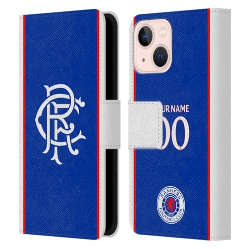 Étui Rangers FC pour iPhone 13 Mini Housse Portefeuille en Cuir Personnalisable