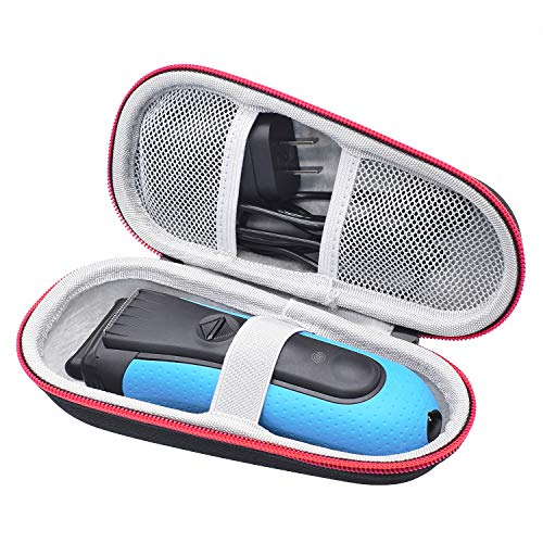 Case for Braun Series 3/ Series 5, 3040s, 3010S, 5018s, 5140s Electric Razor Shaver, Hard Travel Case Protective Cover Storage Bag (White interior)