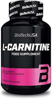 Visuel du produit : BioTechUSA L-Carnitine, Tablettes de L-carnitine avec 1000 mg de L-carnitine L-tartrate, 30 comprimés