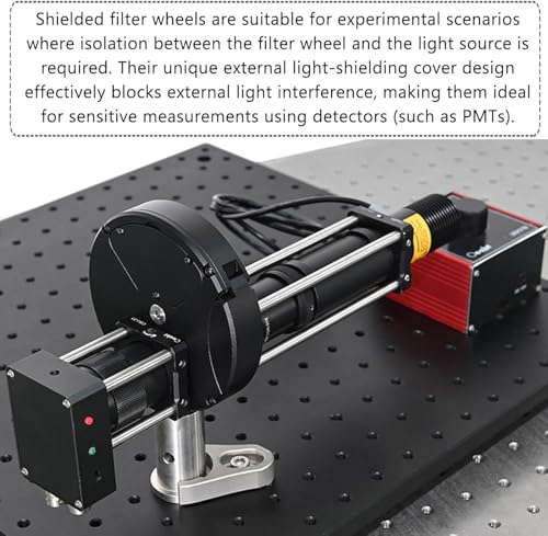 Rueda de filtros para telescopio astronómico de 6 posiciones con rosca interna SM1 4