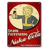 Nuka Cola Vintage-Blechschild – Retro-Metallschilder, 