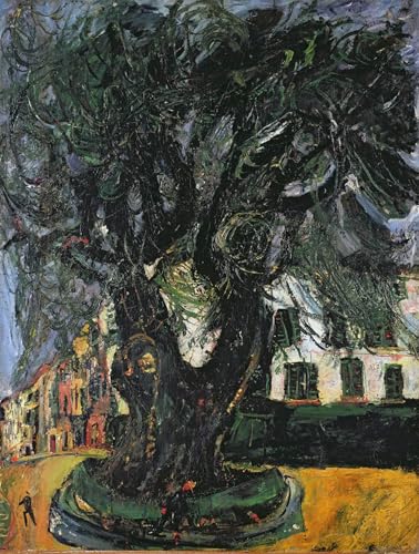 Peinture Murale L'arbre à Vence Chaim Soutine pour Décoration Salon Moderne 60x90cm