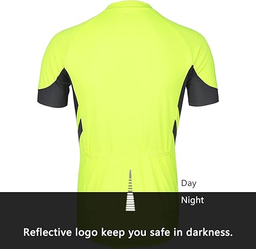 Miniatura 2 de ARSUXEO Camiseta de ciclismo de manga corta para hombre 636