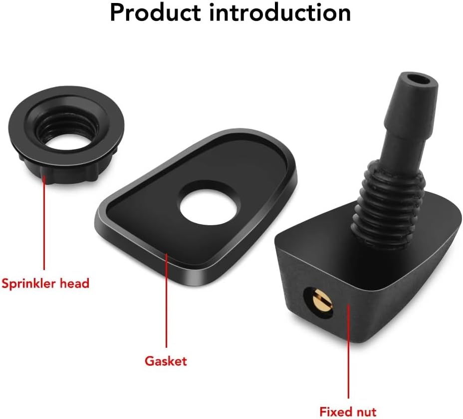 Car Windshield Sprayers Compatible with Citroen for C4 C3 Car Front Windshield Wiper Nozzle Car Replacement Parts Wiper Outlet Washer 2pcs