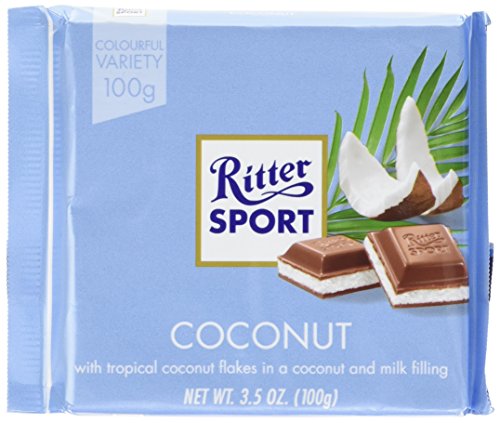 Ritter Sport 100g - Pack of 5 - (Coconut)