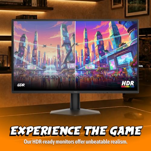 Image of AOC 27 Inch Gaming Monitor FHD 180Hz Fast IPS 0.5ms HDR, 27G51F2 | 1920x1080 Computer Monitor, Adaptive-Sync, LED, Audio Earphone out, VESA Mount, Console Ready, 3-Year Zero-Bright-Dot