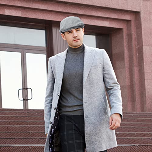 Jagely 8 Pcs Newsboy Hats For Men Cotton Flat Cap Lvy Gatsby Newsboy Hat Scally Cap Newsies Hat Winter Beret Hat Cabbie For Men Father Grandfather Christmas Lovers Gifts, Navy,Green,Coffee, One Size #TOP4