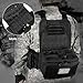 Jueachy Magnetic Tactical Vest for Men: Plate Carrier Vest Quick Release One-Button Disassembly Lightweight Vest