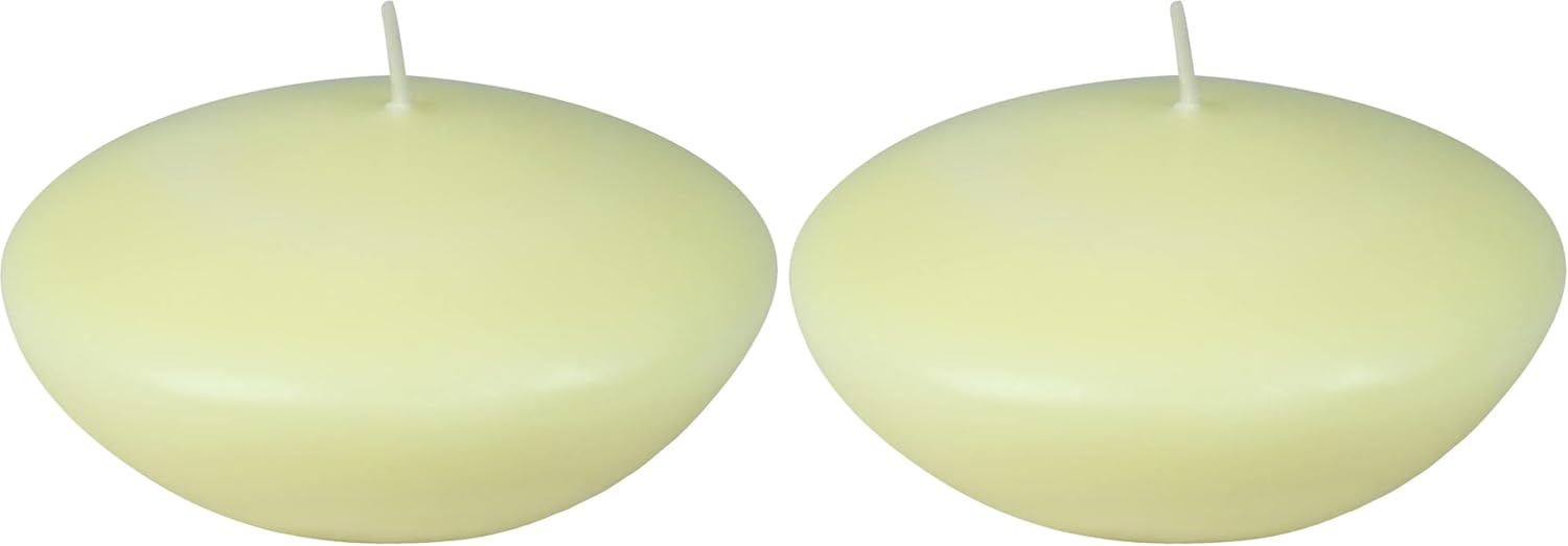 Zest Candle 3-Piece Folding Candles, 4-Inch, Ivory (Pack of 2)