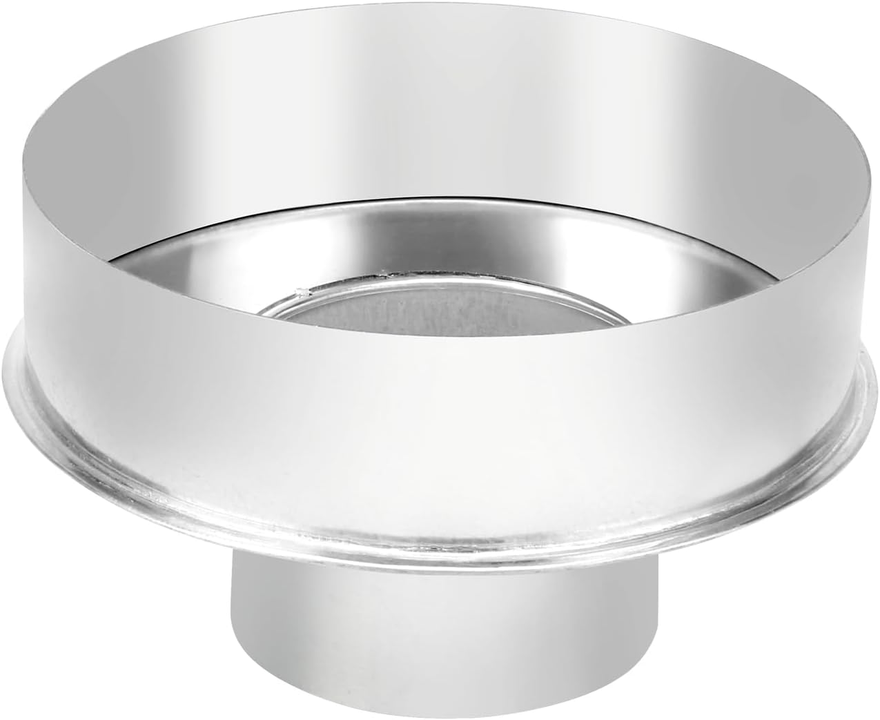 3" x 6" Pellet Stove Chimney Adapter Galvanized Steel Pellet Stove Pipe Adapter Chimney Pipe Adapter 6" Diameter Stove Pipe Connector