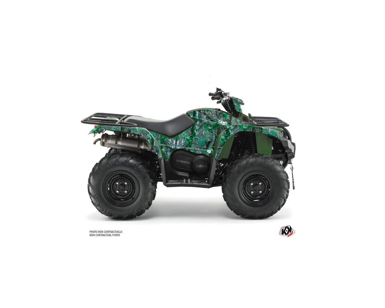 Kit déco complet pour masquer rayures quad Yamaha 450 Kodiak vert - 3