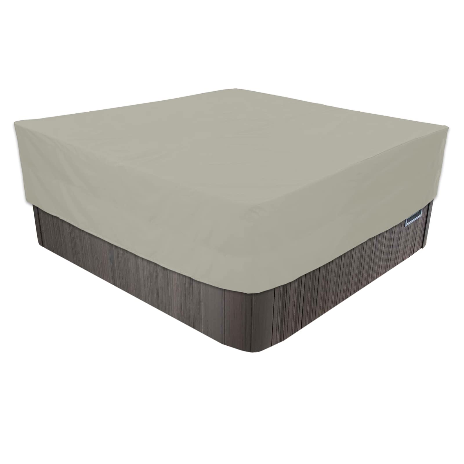 WaterproofCover Ox 210D Protezione per vasca idromassaggio Jacuzzi Coperta multipla 218 x 218 x 50 cm Protezione per vasca idromassaggio esterna