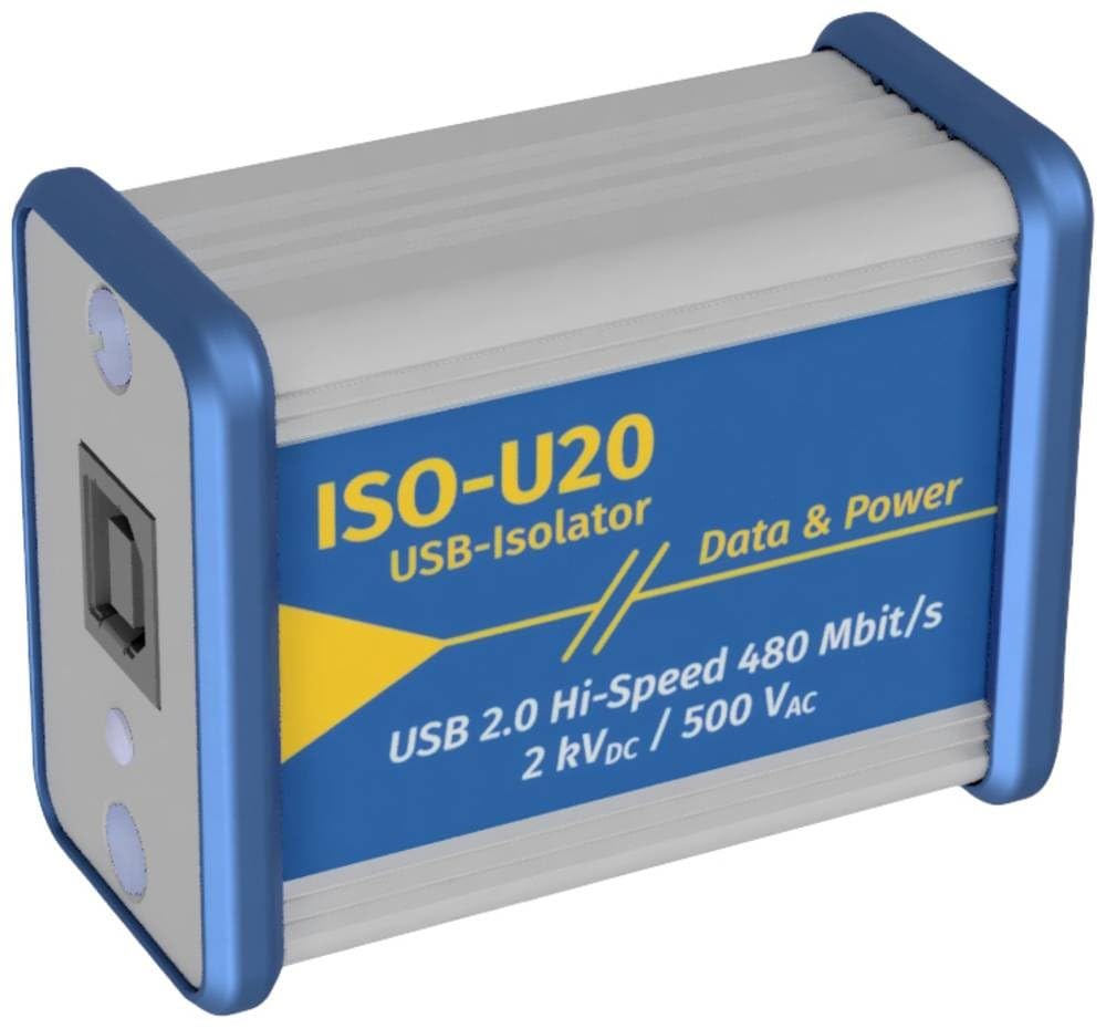 ISO-U20, USB-Isolator, galvanische Trennung BZW. Ground-Lift zwischen Host-PC und USB-Gerät (Art.-Nr. C028529)