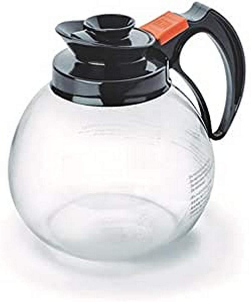 Lacor 69273 Glass Coffee Jug, 17.5 x 30 x 30 cm, Black
