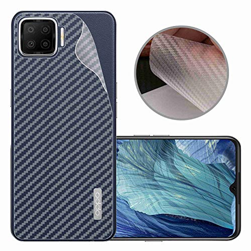 Image of Compatible with Oppo F17 Back Screen Protective Film Carbon Fiber Skin Transparent Screen Guard Sticker